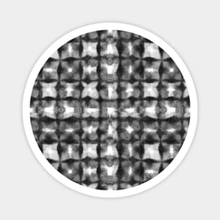 Black, gray and white squares Magnet